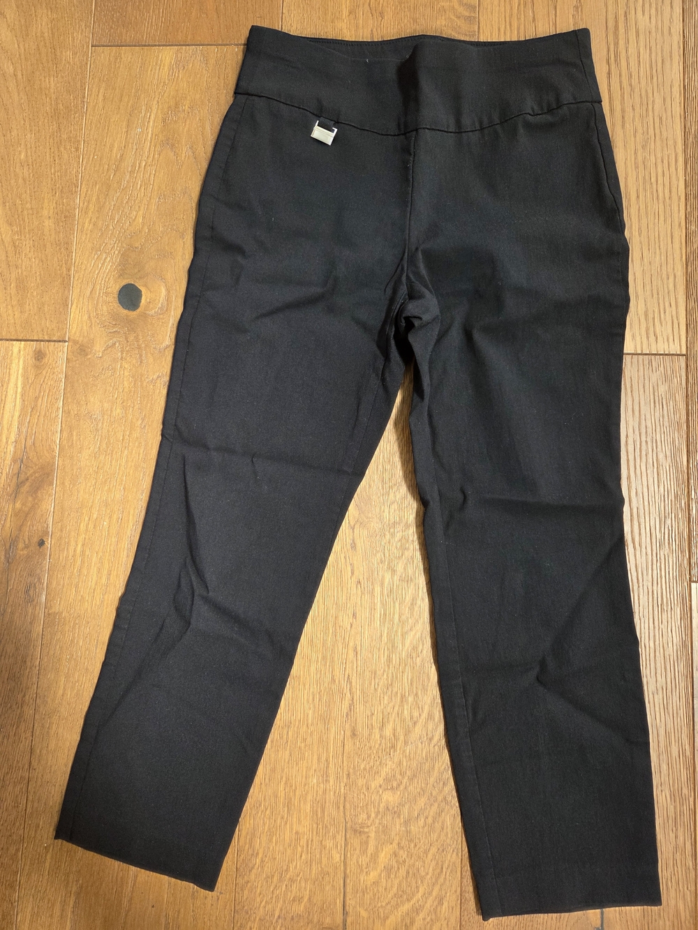 Alfani Black Pull-On Straight-Leg Dress Pants